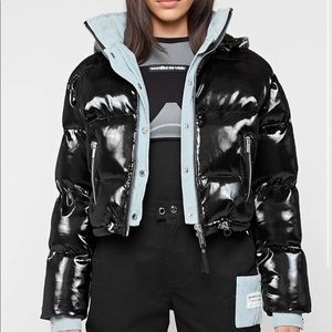 Maniere De Voir Black Puffer Jacket